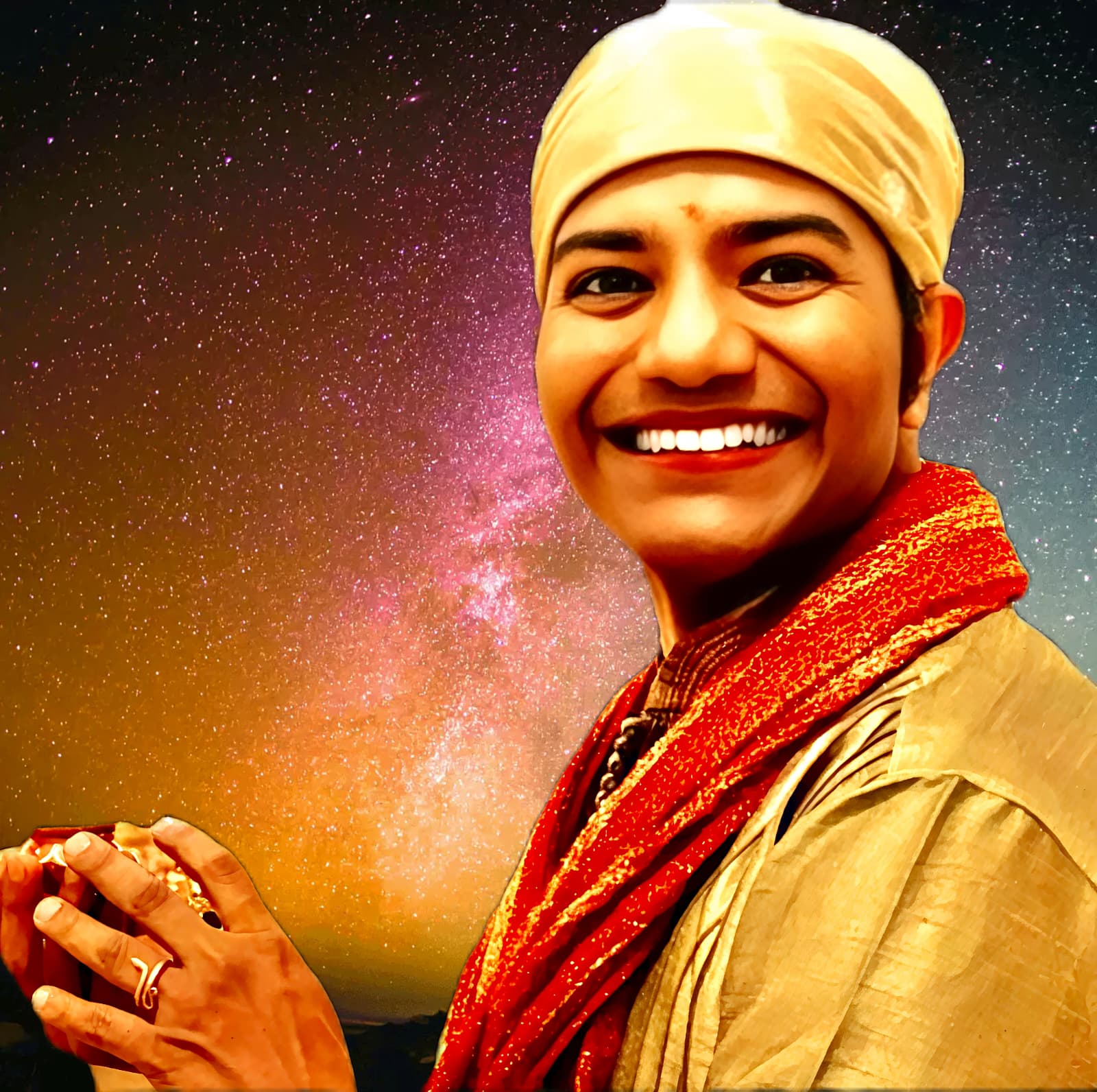 Dr. Debmalya Nandy in monastic attire